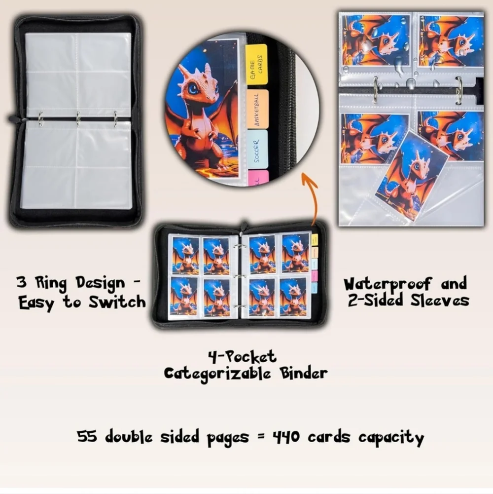 Trading Cards Binder For Girl